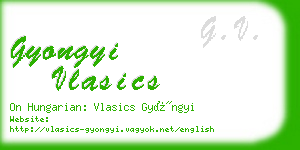 gyongyi vlasics business card